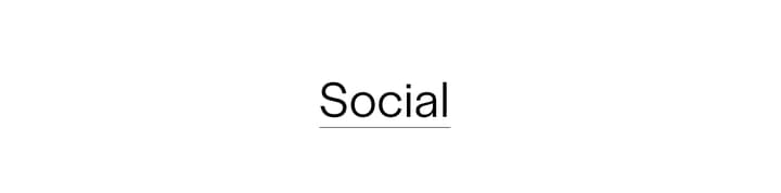 Social section with link